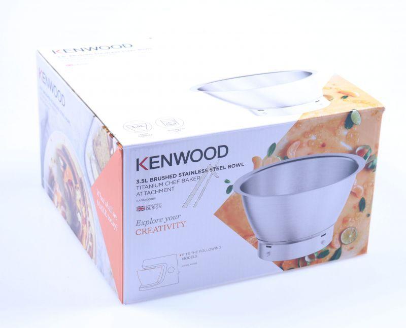 Edelstahlschüssel für Küchenmaschine Delonghi AW20011044 3,5L, gebürstet