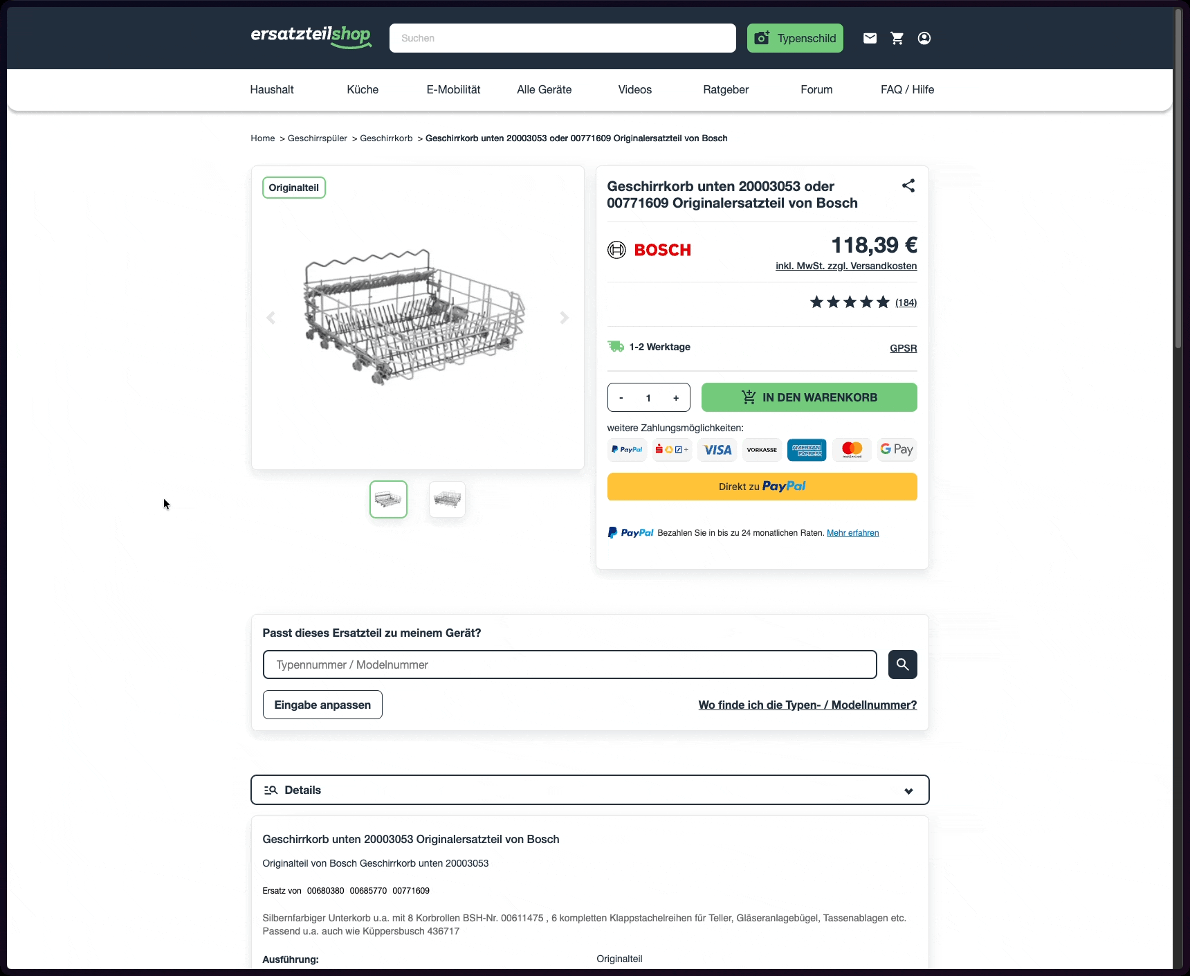 Kompatibilität Bosch prüfen