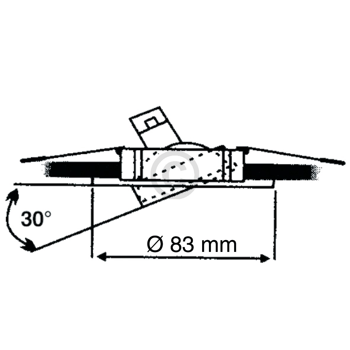 Lampenhalter 83mmØ Eisen gebürstet Alu-Einbaustrahler schwenkbar Rutec 55355