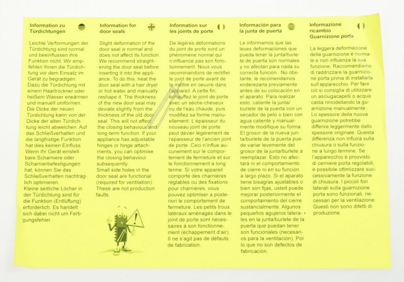 Dichtungsring für Kühlschrank Beko C00866502 Türdichtung