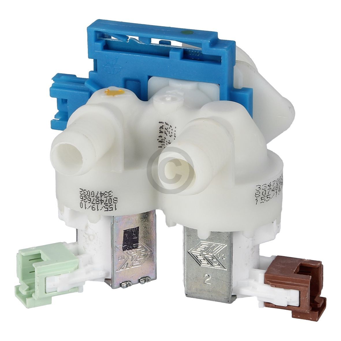 Magnetventil 2fach 180° wie AEG 8588074876547 12mm+14mmØ für Waschmaschine