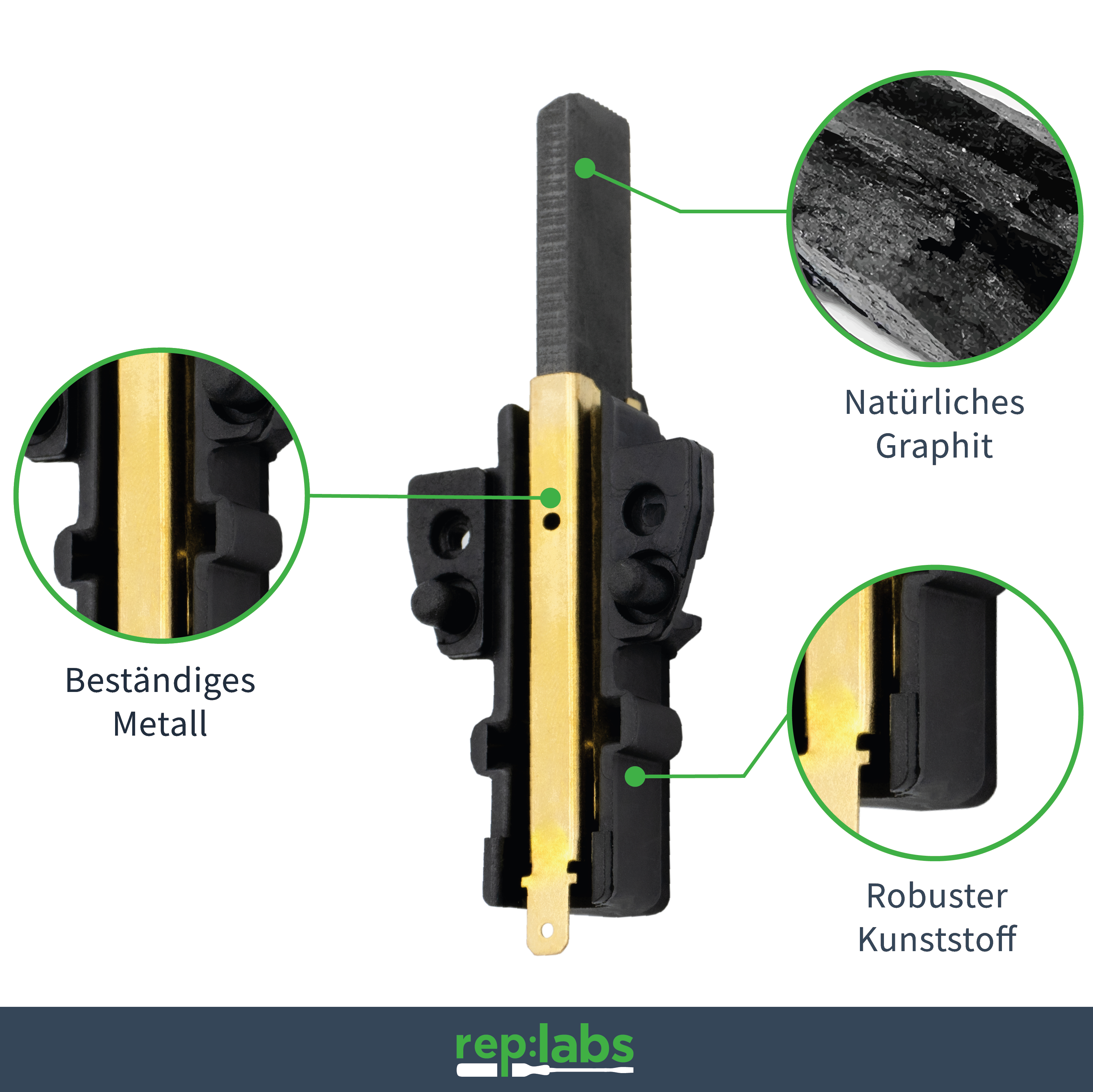 Motorkohlen - AT wie 481236248004 Bauknecht, Whirlpool, Ikea