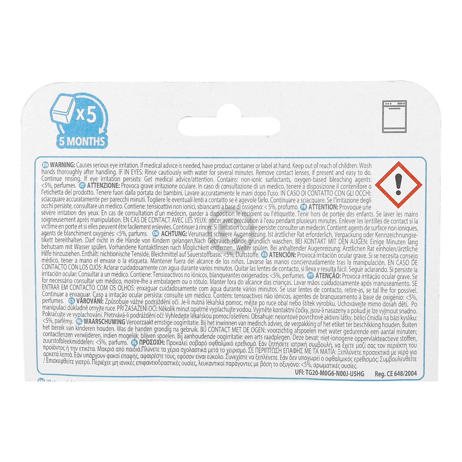 Reinigungstabs Haier 35602256 CARE+PROTECT CDT2005 für Geschirrspüler 5Stk Haier