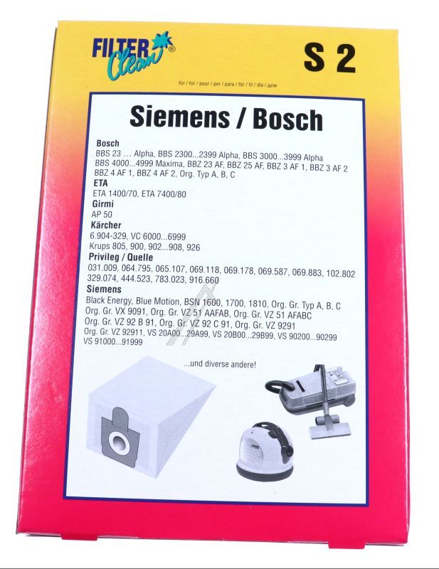 Staubsaugerbeutel Filterclean 000029Z 5 Stück