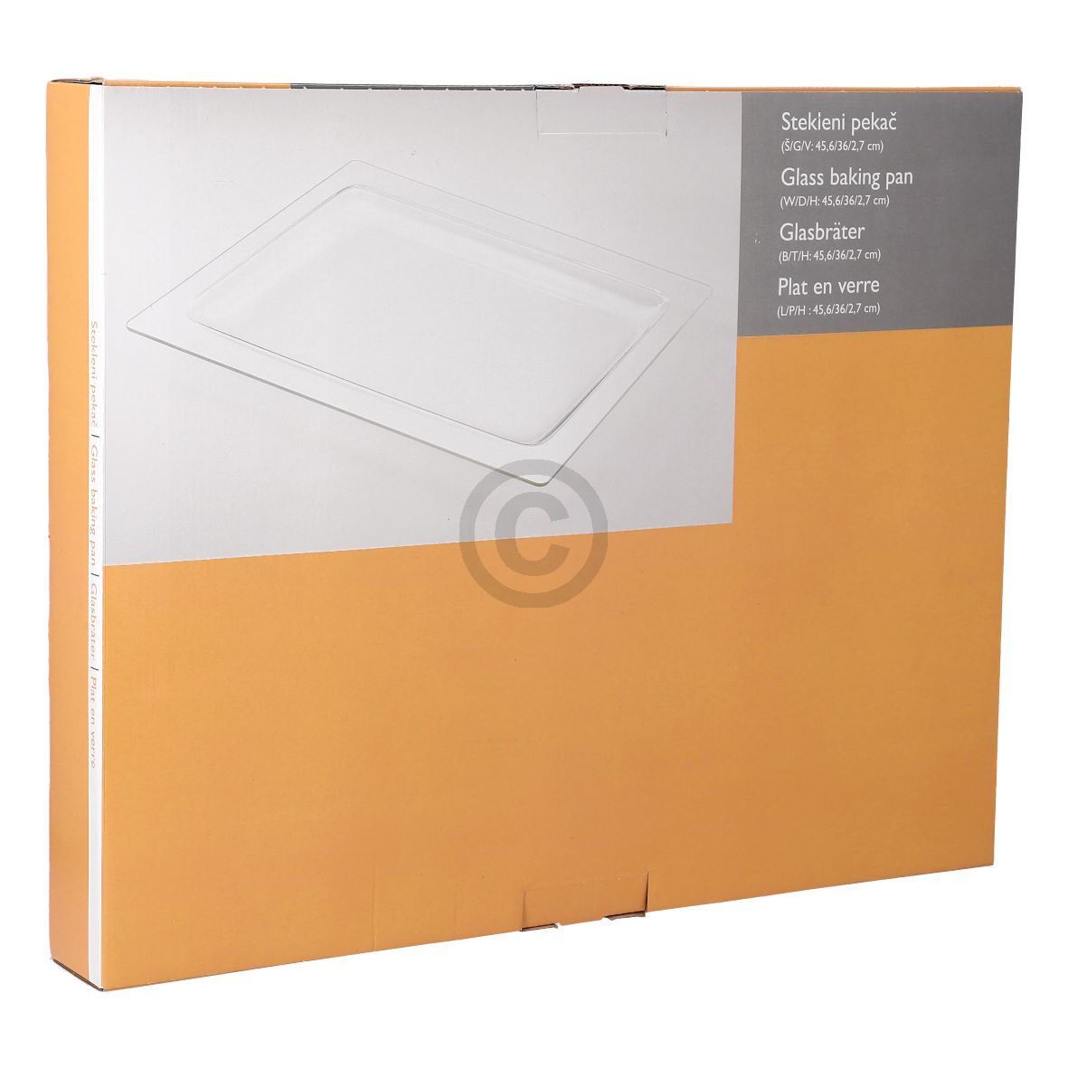 Backblech  456x360x27mm Glasbackschale gorenje 242138 für Herd