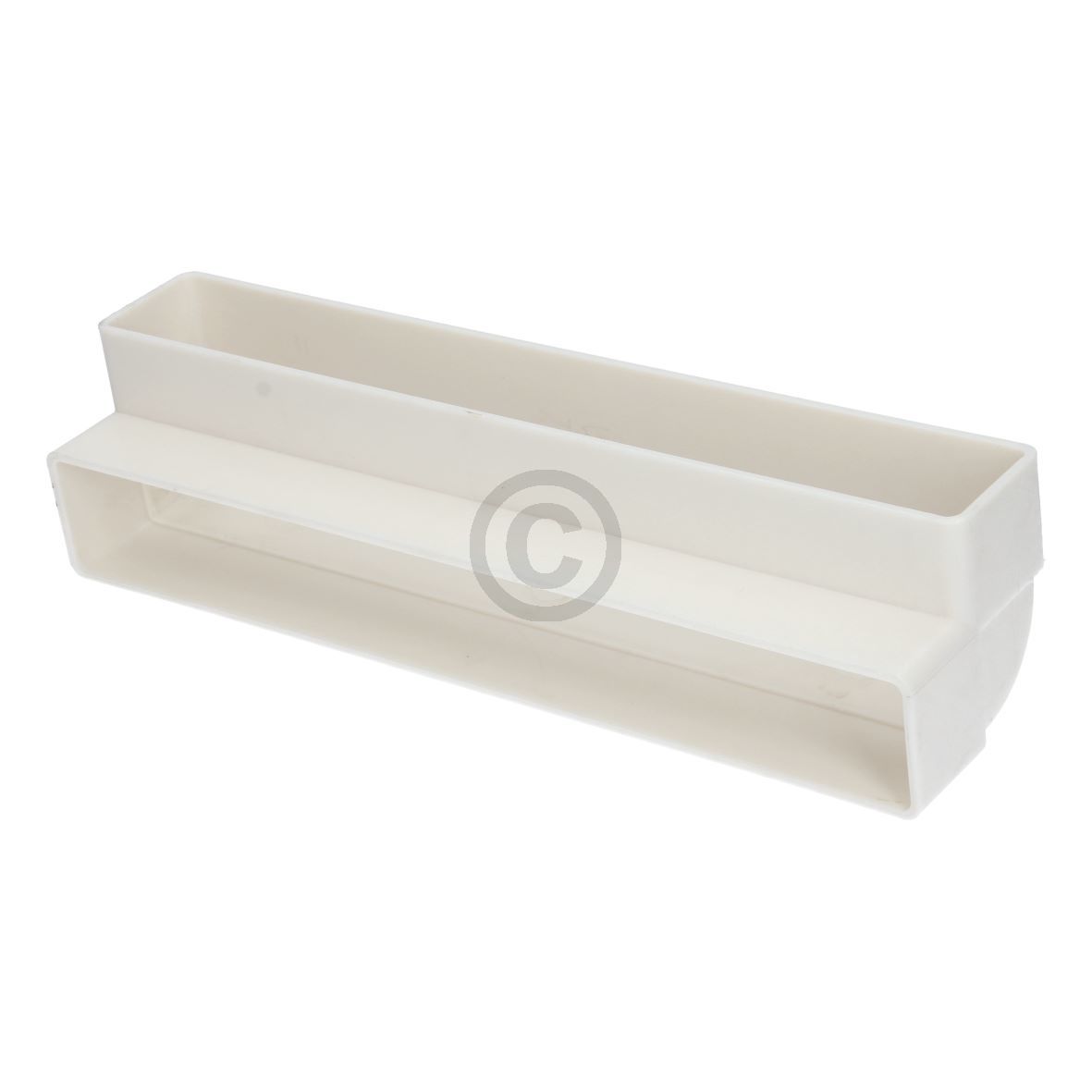 Flachkanalbogen 100erUF ultraflach 90° vertikal beidseitig Muffe für 234x29mm Belüftungtechnik