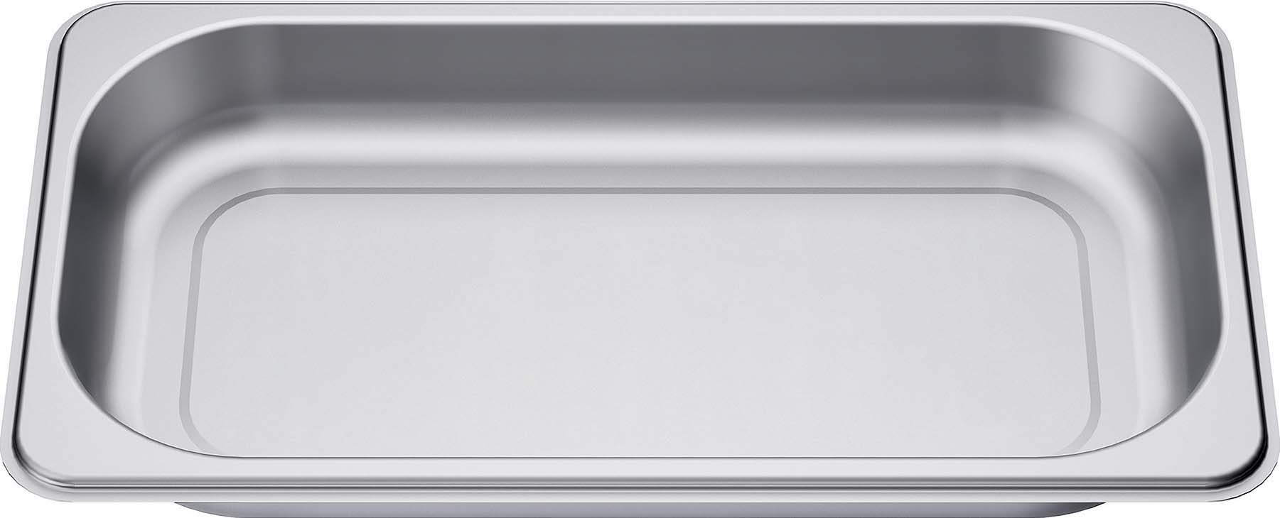Dampfgarbehälter Edelstahl ungelocht für Größe S Siemens HZ36D613