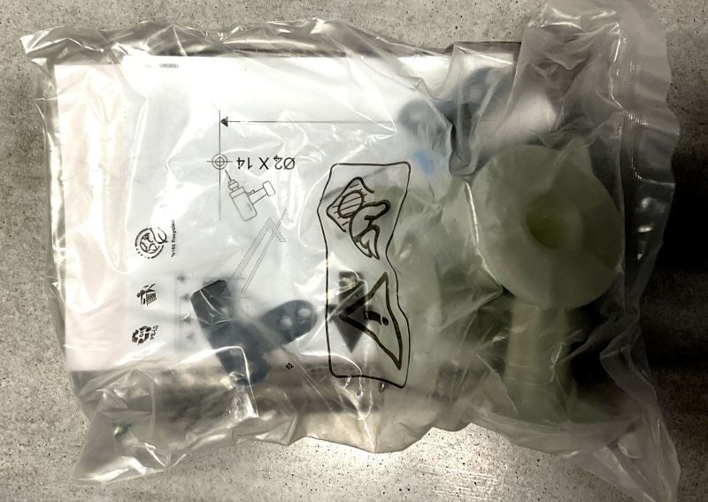 Montagematerial mit Bohrschablone für Beko Geschirrspüler C00907232 Befestigung