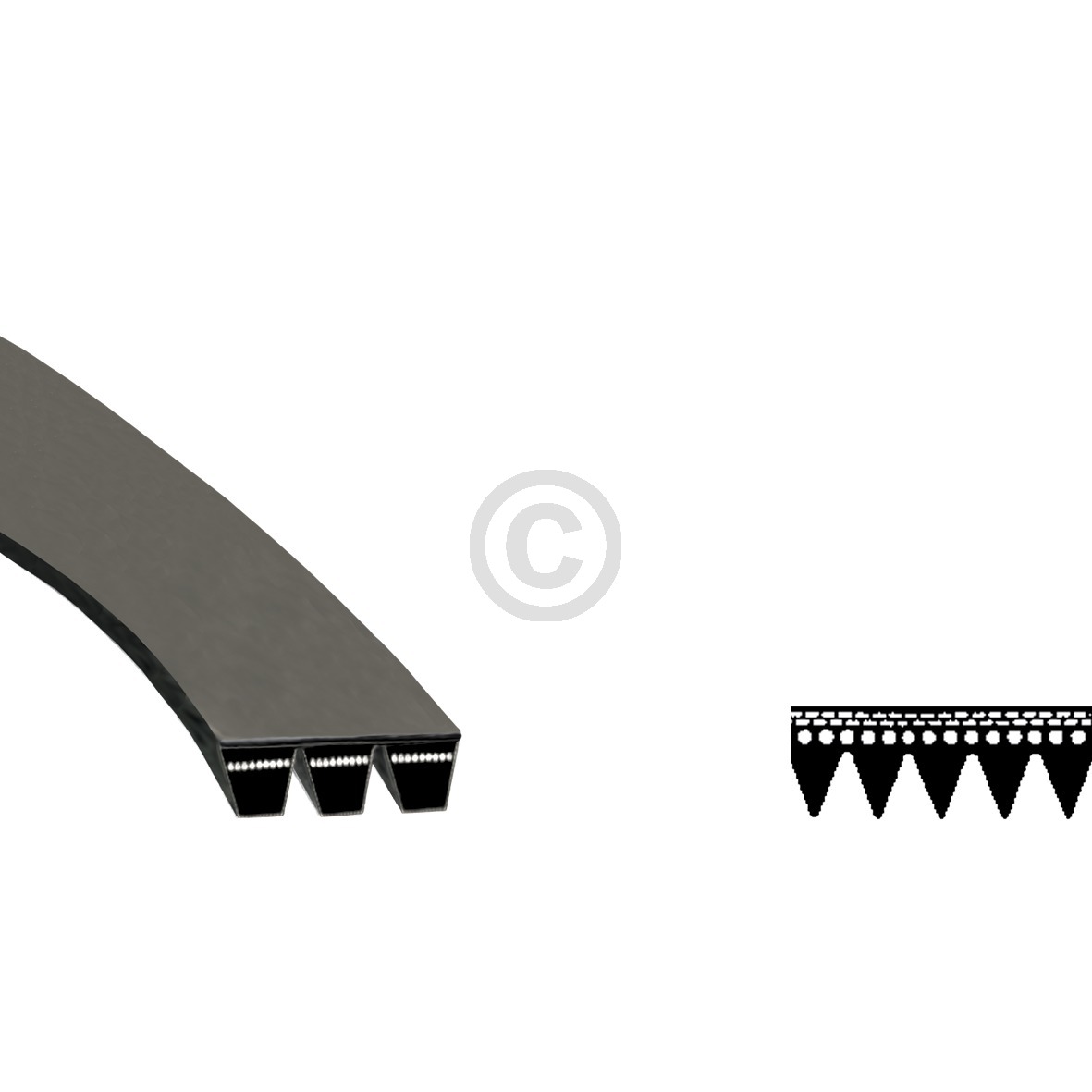 Keilrippenriemen 1270PJ5E AEG 899645237400/3 für Waschmaschine Waschtrockner