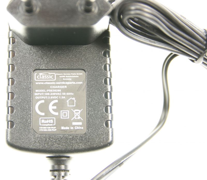 Classic-Ladegerät für Rasierer PSE50286EU 3,6V-1,5A