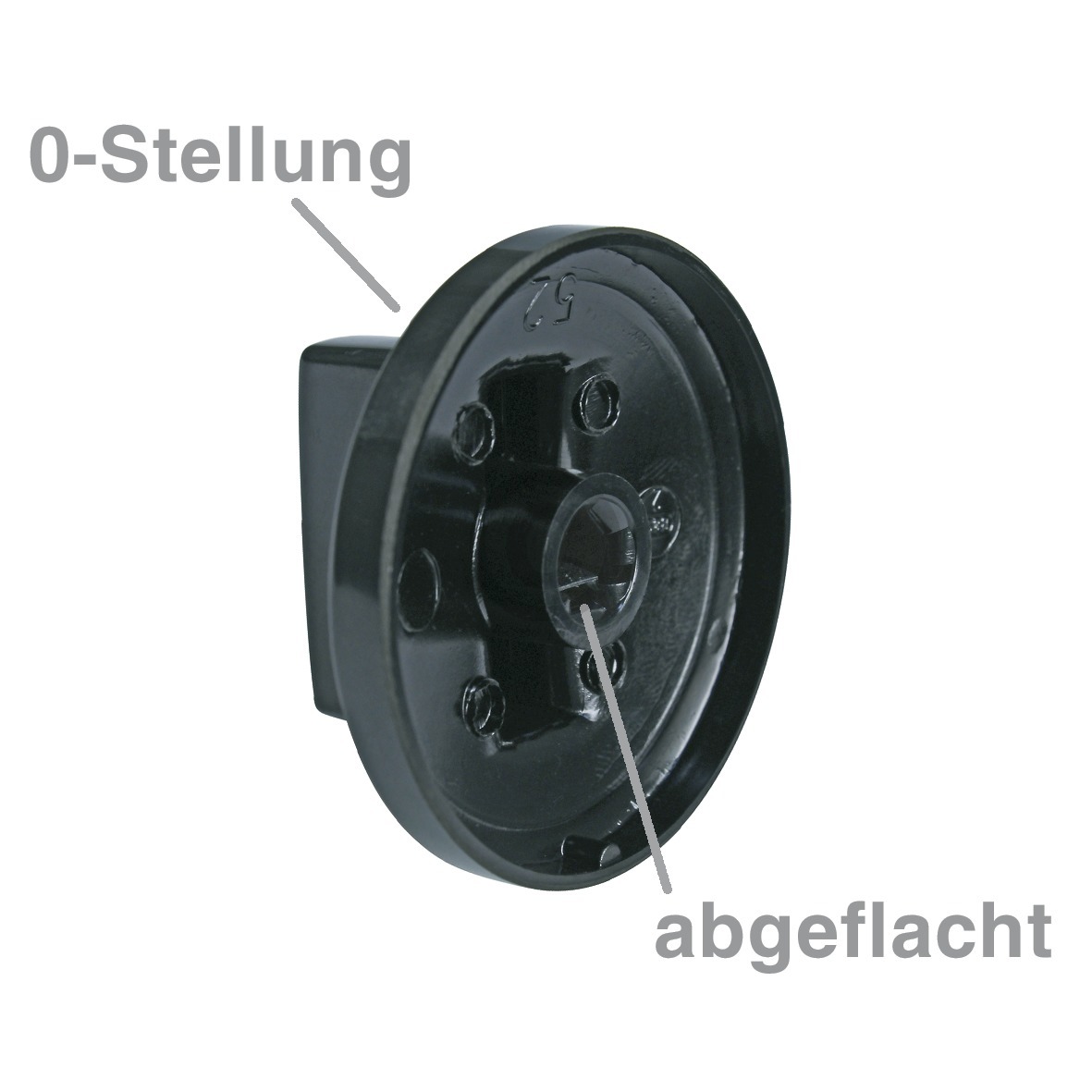 Knebelset 9-teilig schwarz Universal für Herd