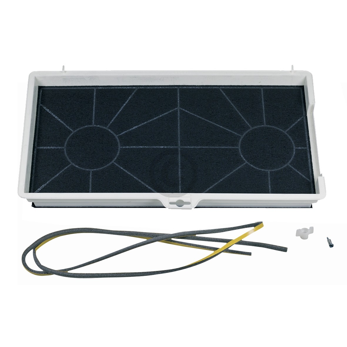 Kohlefilter Balay 00461422 435x250mm kpl mit weißem Rahmen für Dunstabzugshaube