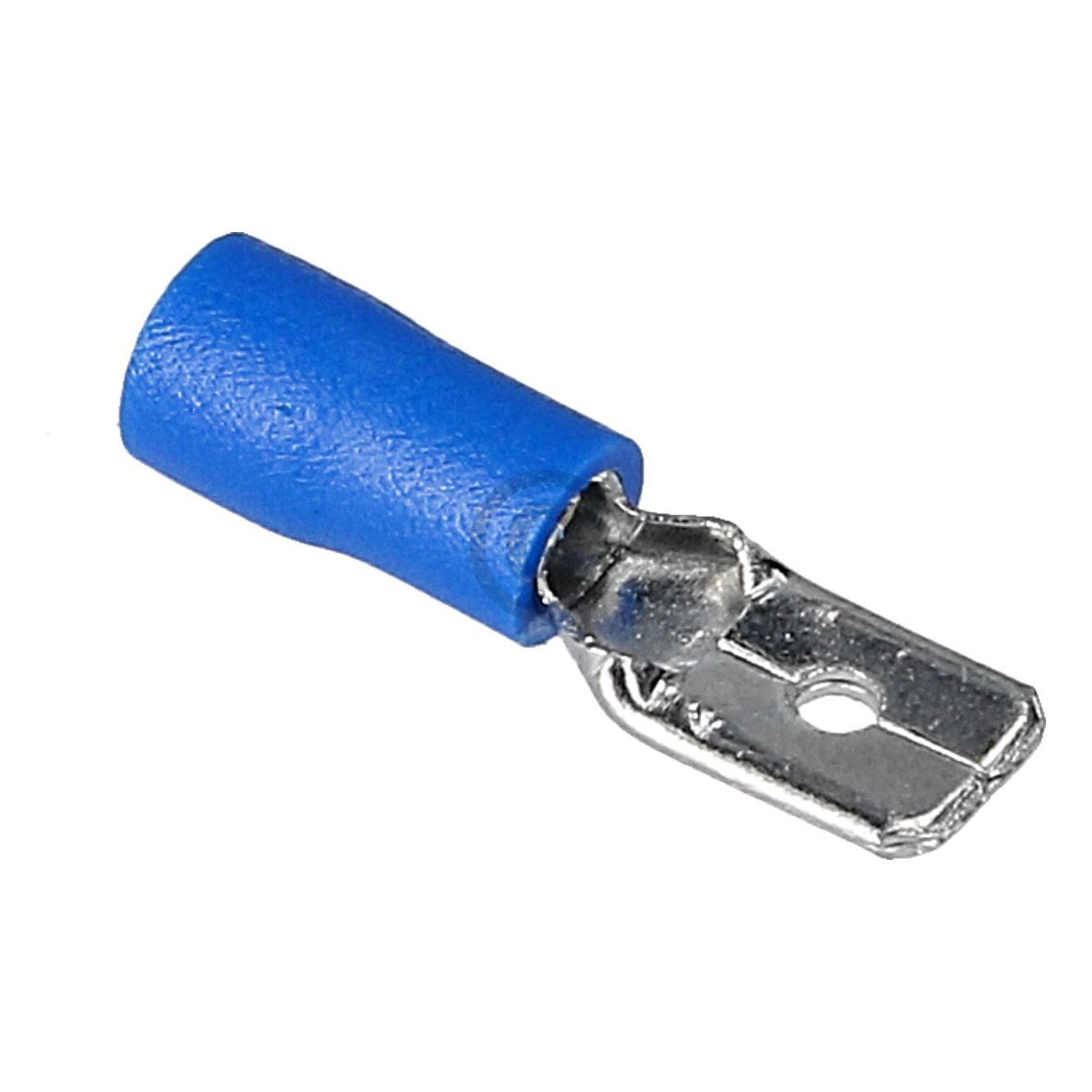 Flachstecker blau 6,3mm für 1,5-2,5 mm² Adernquerschnitt