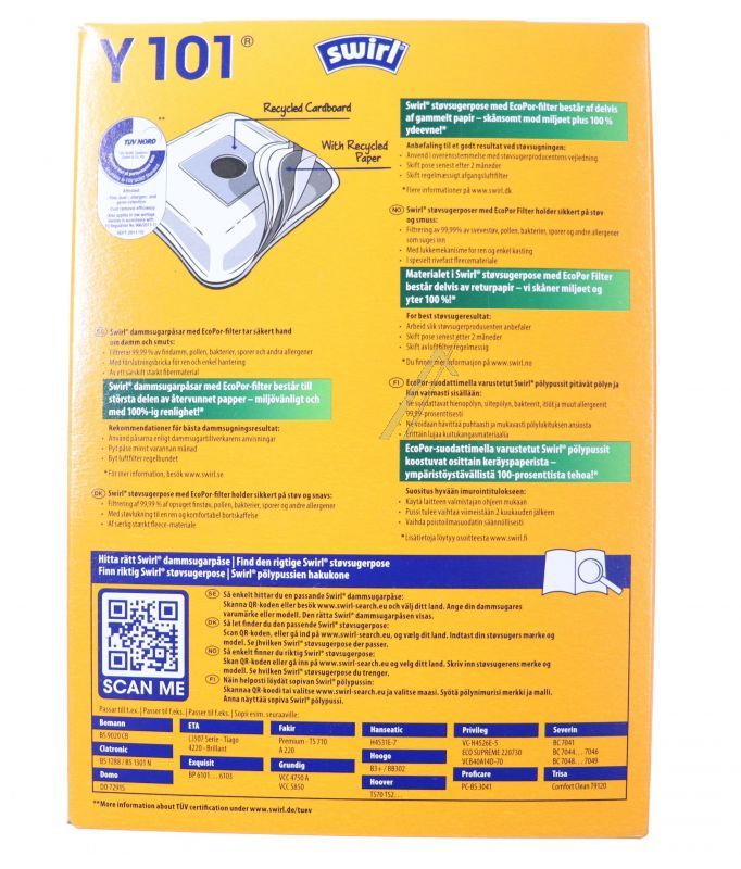 Melitta Staubsaugerbeutel 6778484 - 4er Pack Grün