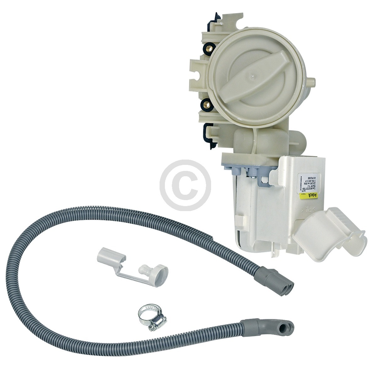 Ablaufpumpe Whirlpool 484000001051 Askoll mit Pumpenkopf und Sieb