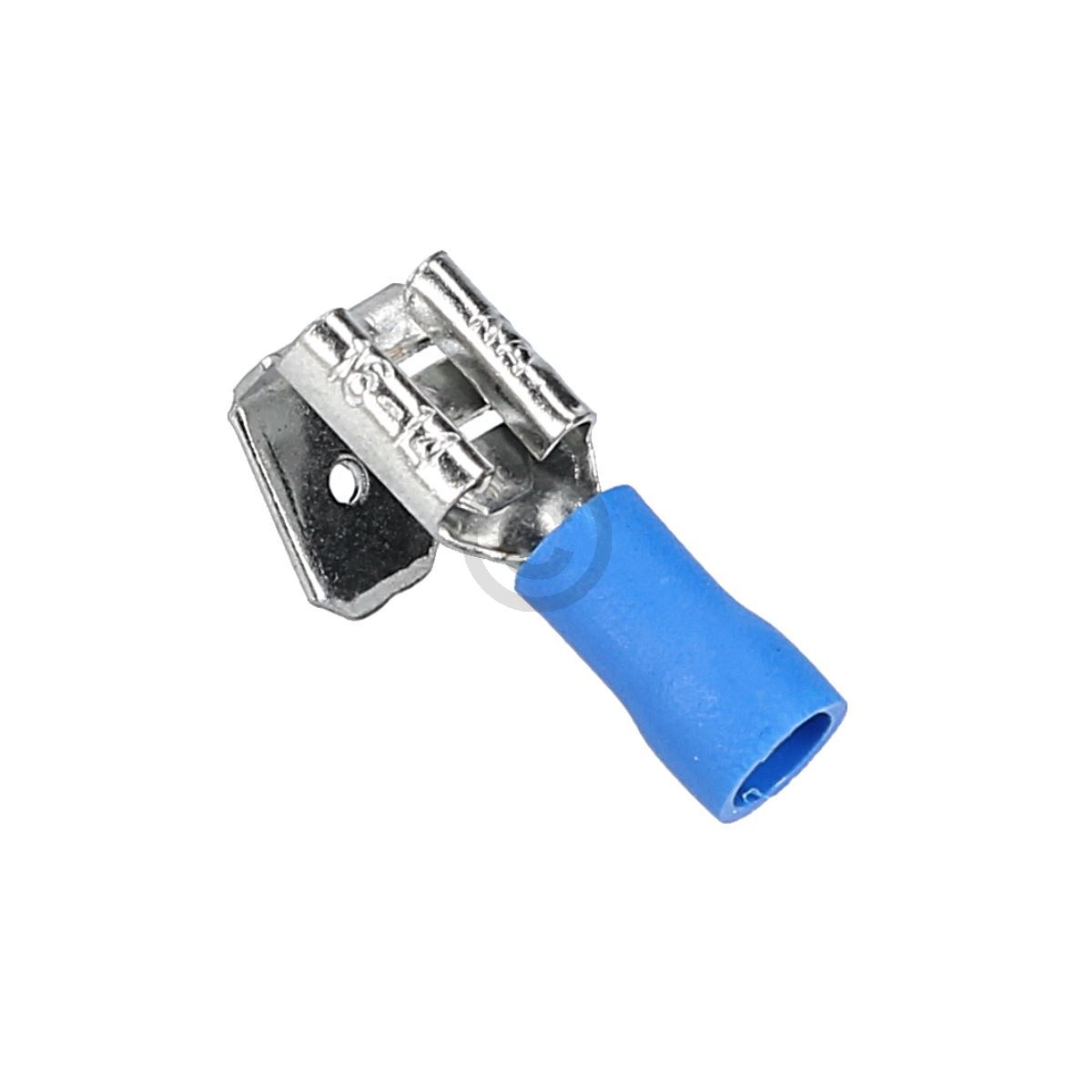 Flachstecker mit Doppelfahne blau 6,3mm für 1,5 - 2,5 mm² 100Stk