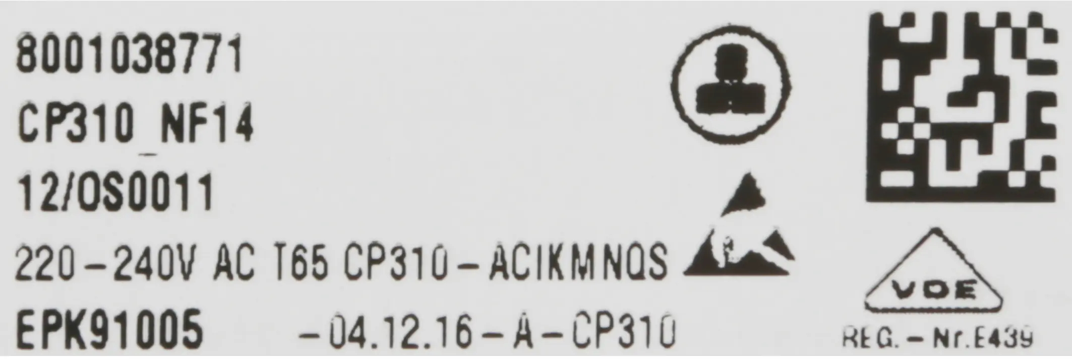 Steuerungsmodul programmiert 12014232