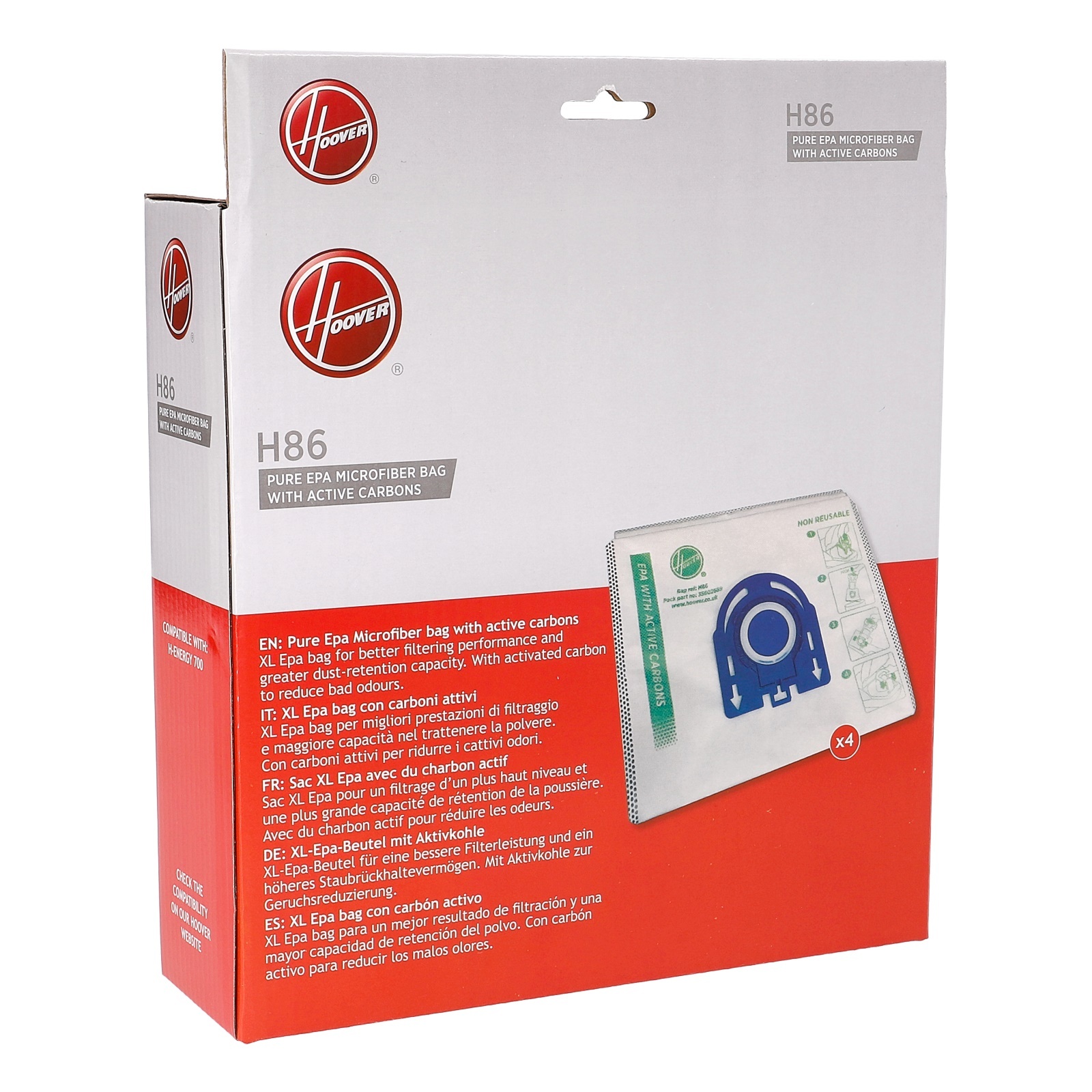 Staubsaugerbeutel H86 Candy/ Hoover 35602689 für Staubsauger CANDY/ HOOVER