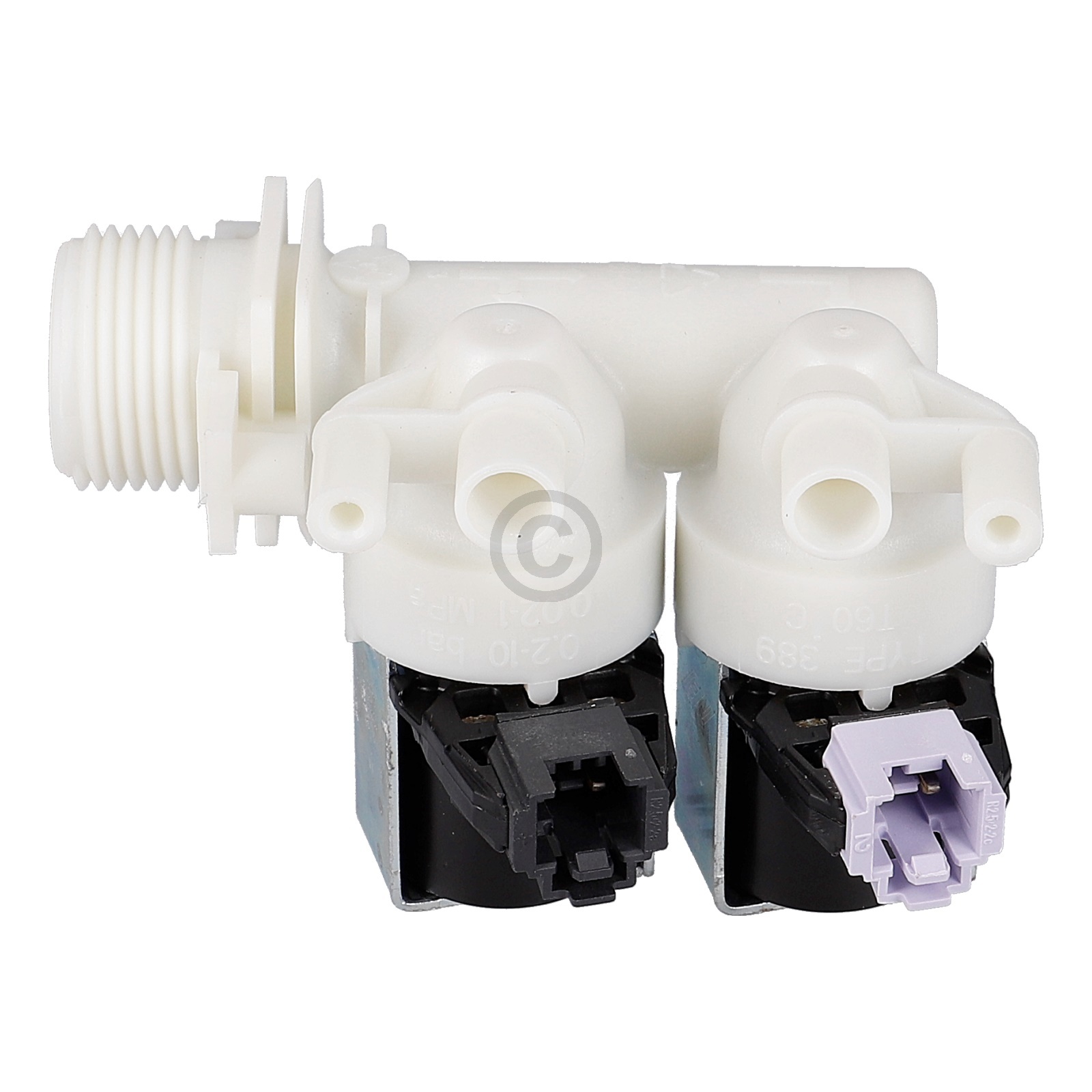 Magnetventil passend für Indesit C00110333 2fach 180° 10mmØ in Waschmaschine