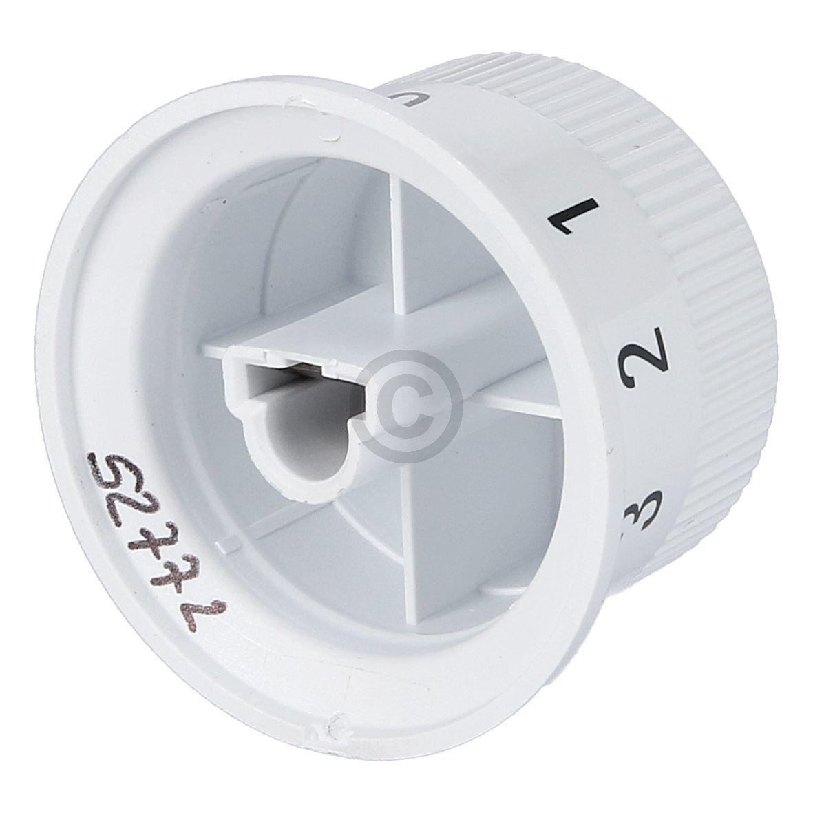 Drehgriff-Kochstelle WEISS, fuer Zonenheizung rund 00614741