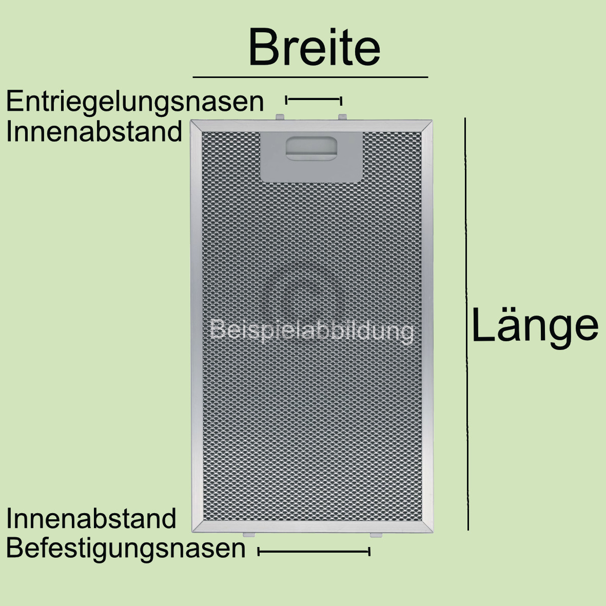 Metallfettfilter Küppersbusch 545088 248x222mm für Dunstabzugshaube