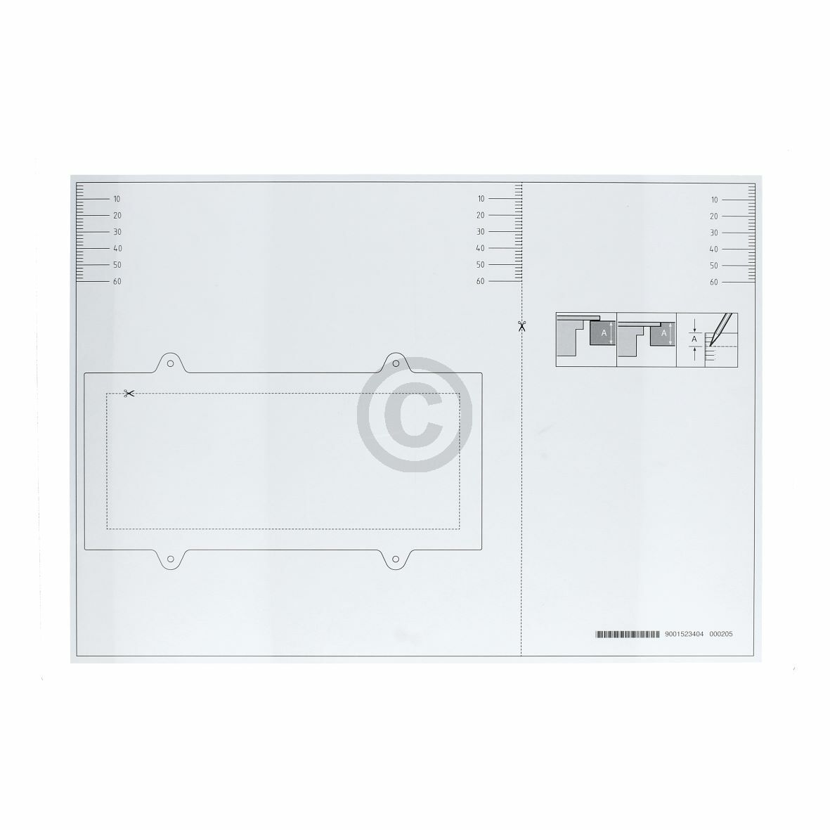 Umluftset BOSCH 17007113 für Dunstabzugshaube