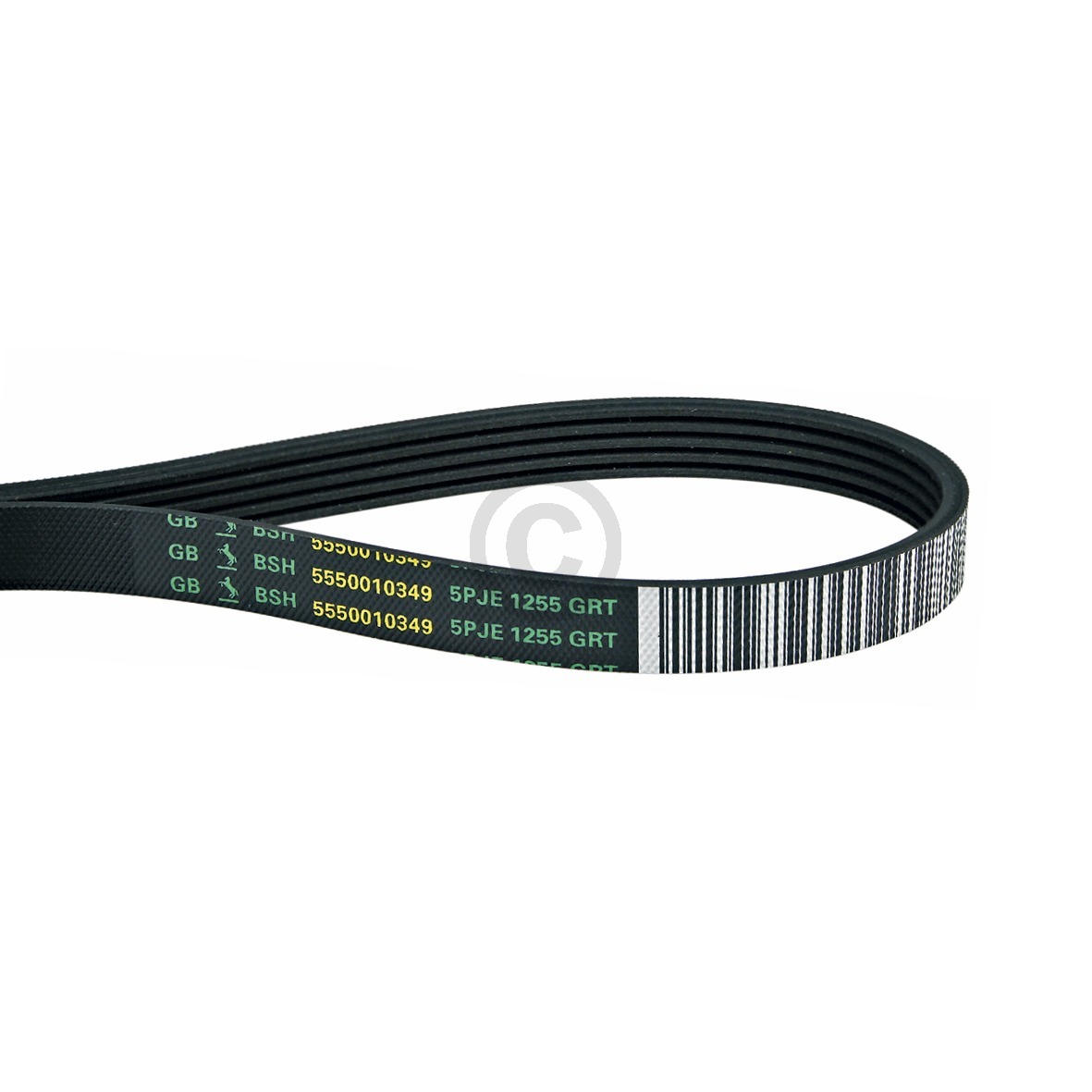 Keilrippenriemen BOSCH 00439490 1255PJ5E elastisch für Waschmaschine