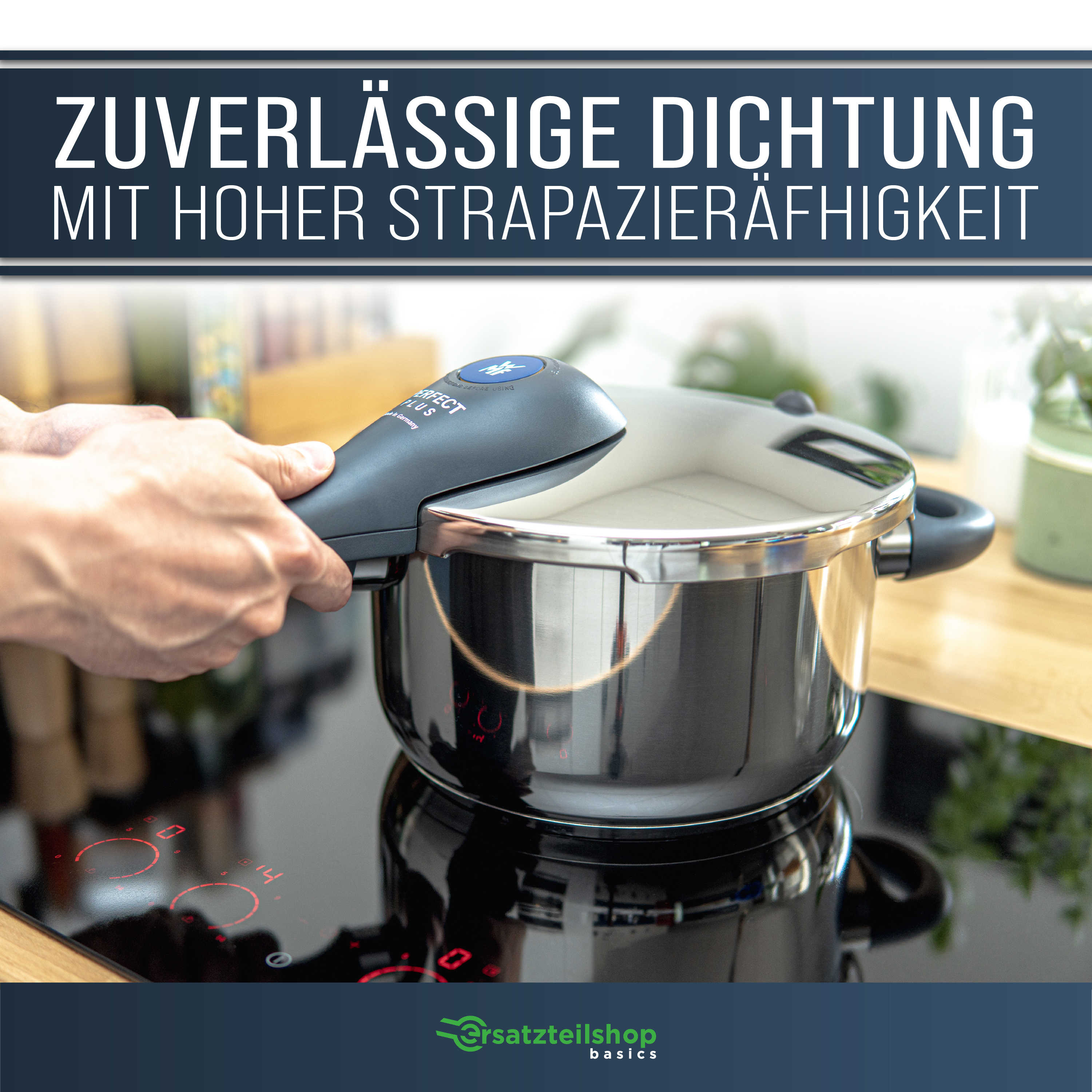 Dichtungsring 22cm für Silit Schnellkochtopf und WMF Schnellkochtopf 3l, 4,5l, 6,5l, 8,5l - Silikonring wie 7423460025