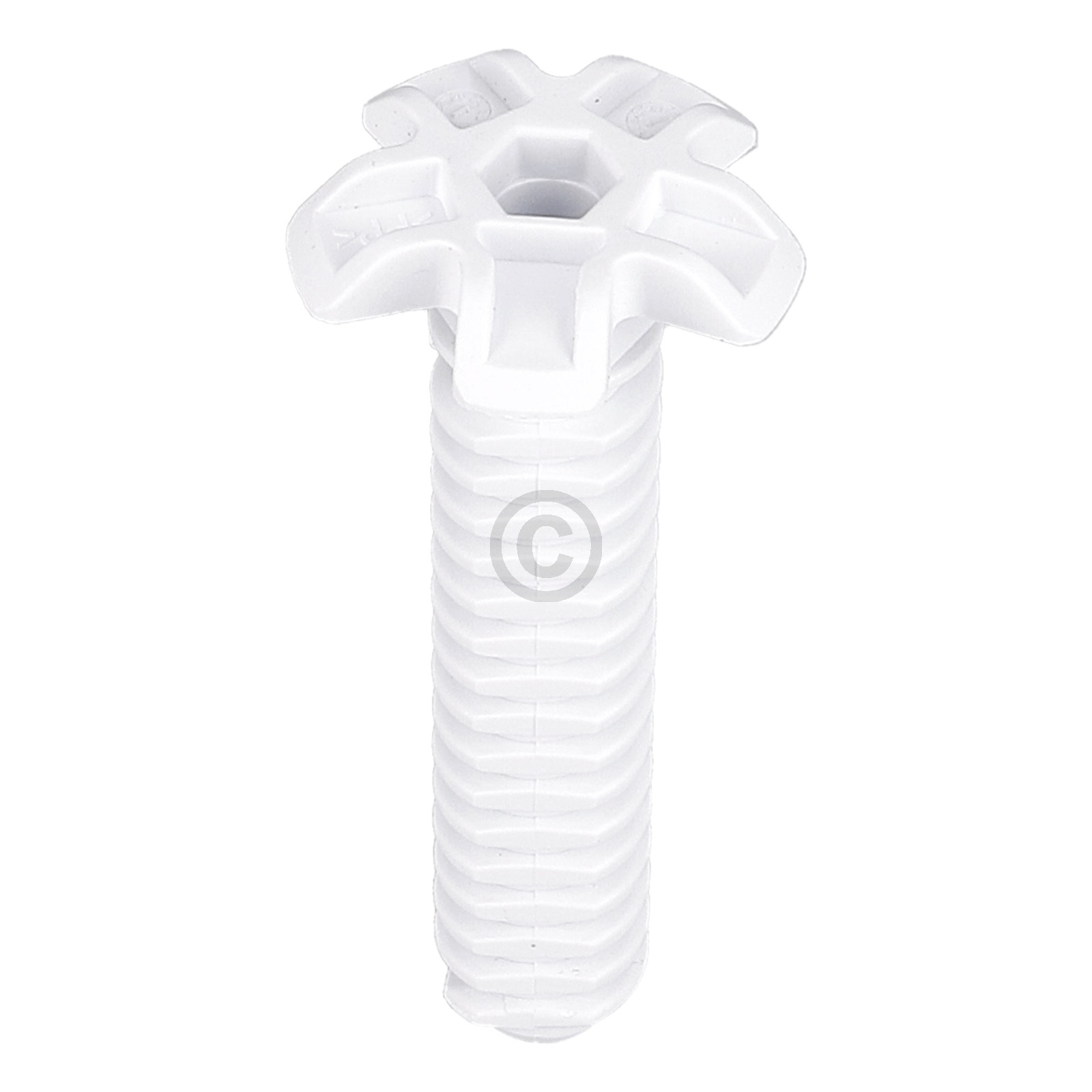 Gerätefuß passend für Bosch 00631221 weiß vorne 105mm für Geschirrspüler