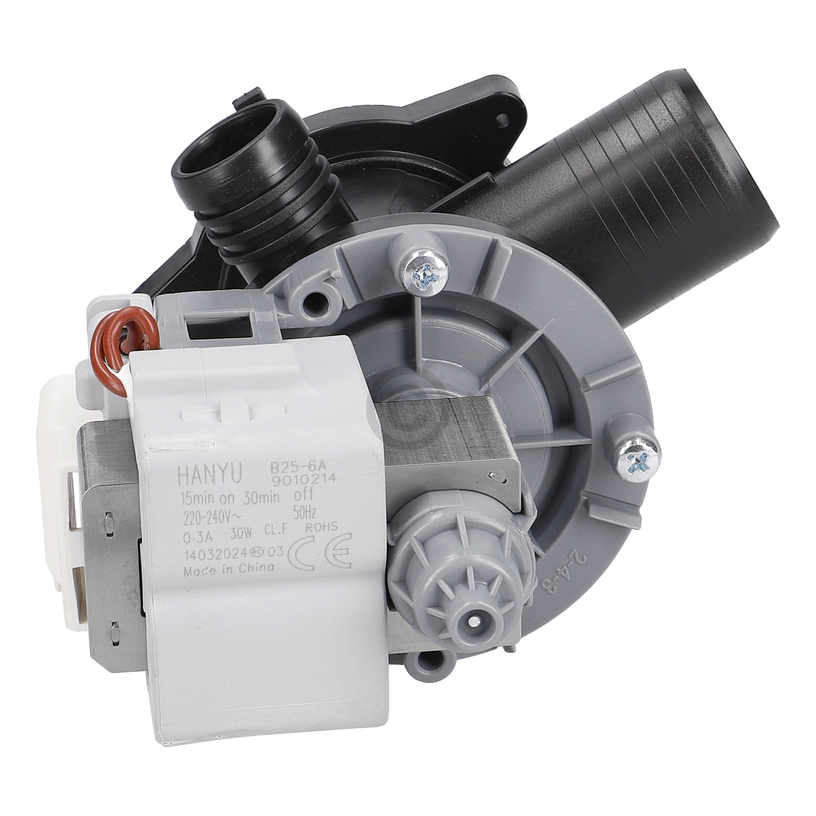 Ablaufpumpe passend für Whirlpool 481010584942 Hanyu B25-6A für Waschmaschine