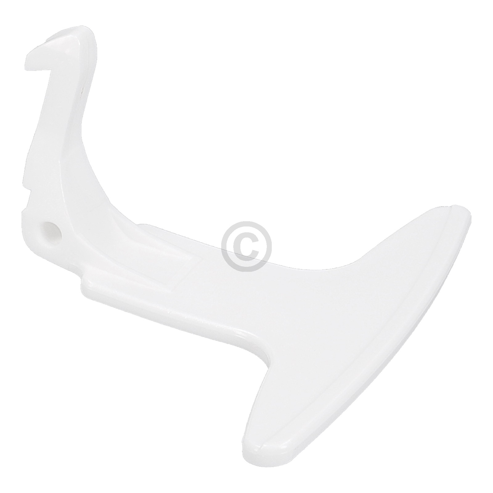 Türgriff passend für Gorenje 154471 weiß mit Schließhaken für Waschmaschine