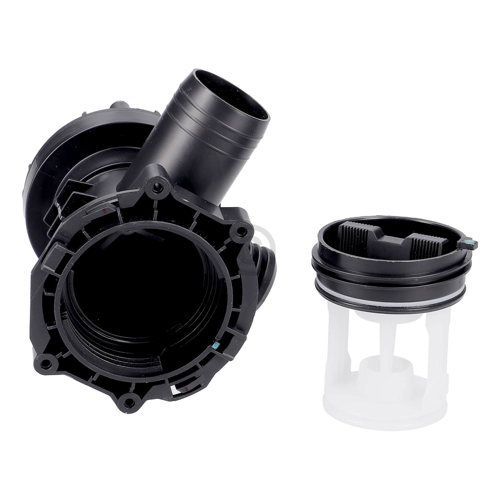 Ablaufpumpe wie Bauknecht C00507308 Leili BPX2-172L mit Kopf Sieb für Waschmaschine