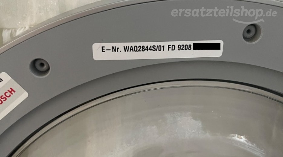 Typenschild Bosch WAQ2844S/01