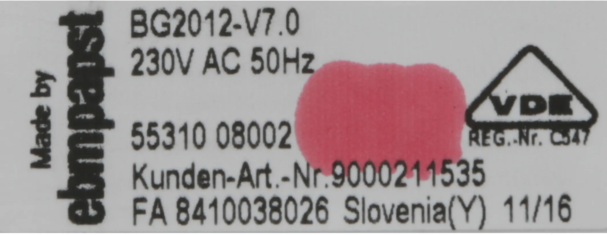 Lüftermotor für Bosch-Lüfter 00670973 Hochwertige Qualität