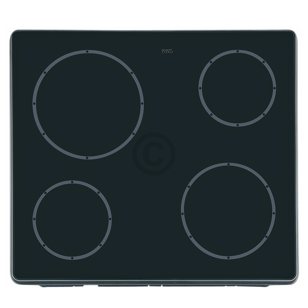 Glaskeramikplatte Whirlpool 481944059809 für Kochfeld Herd