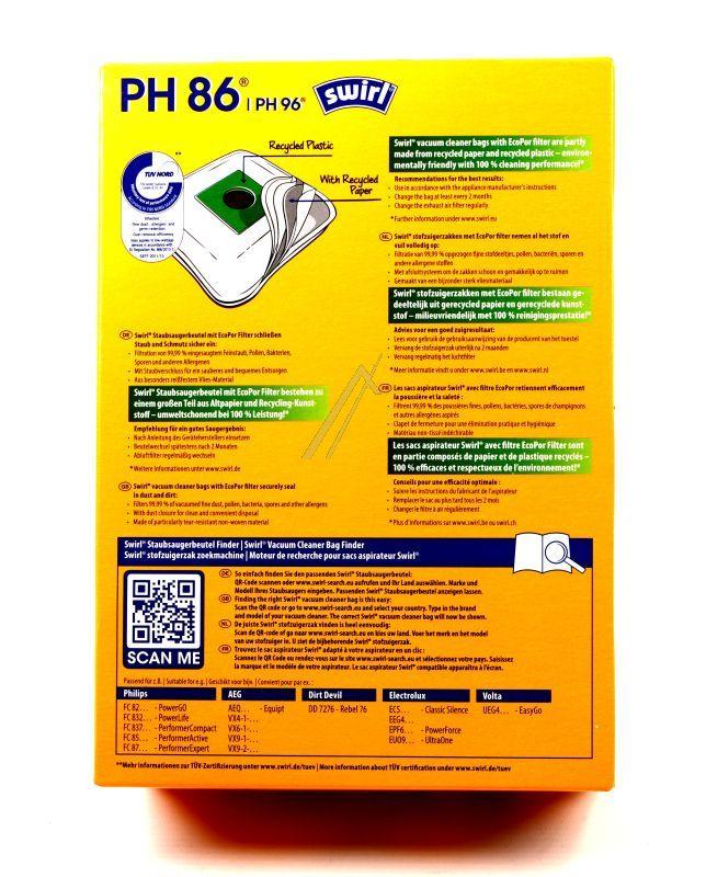 Micropor Staubsaugerbeutel für Staubsauger DeLonghi SP1704086 4+1, Filter