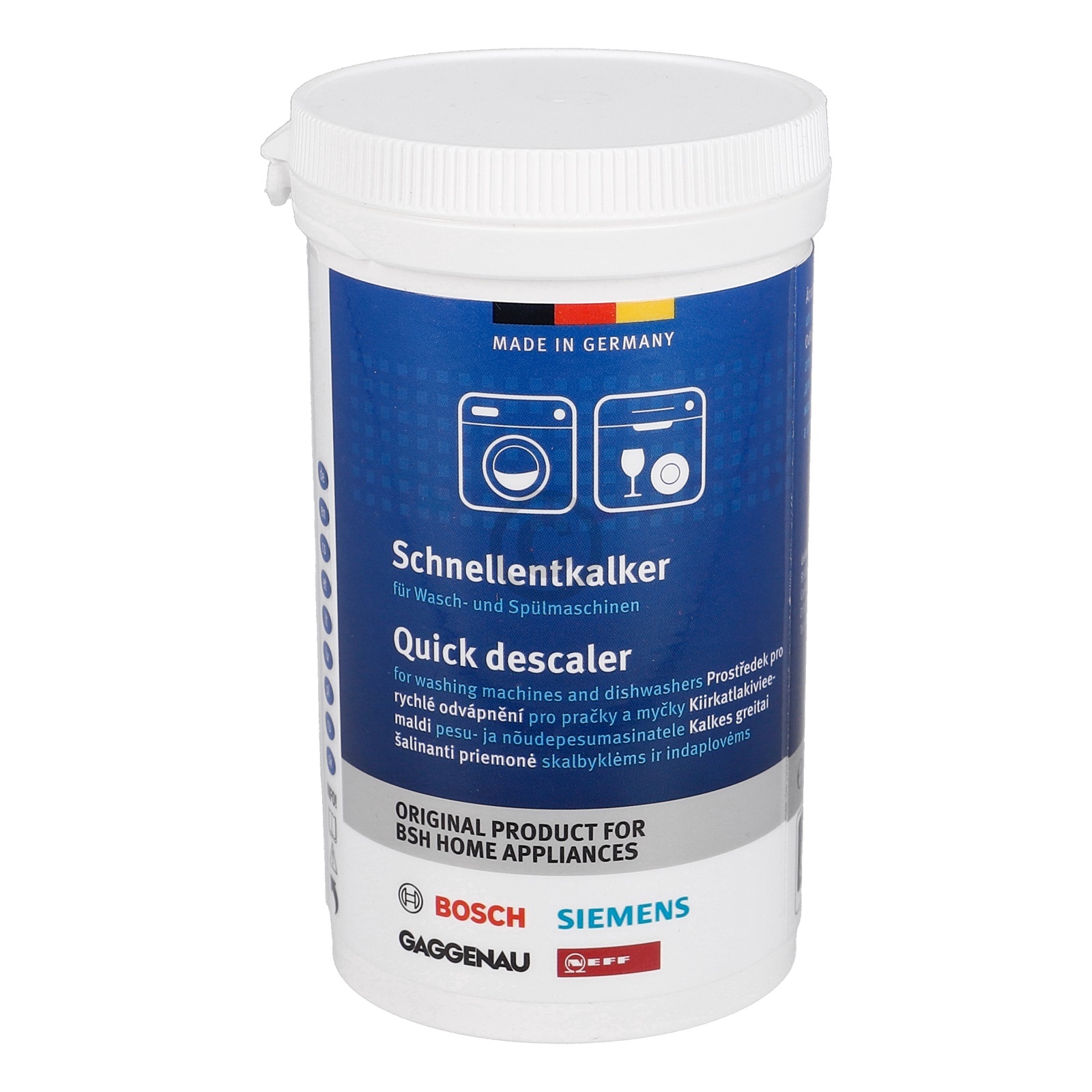 Schnellentkalker BOSCH 00312340 für Waschmaschine Geschirrspüler 250g