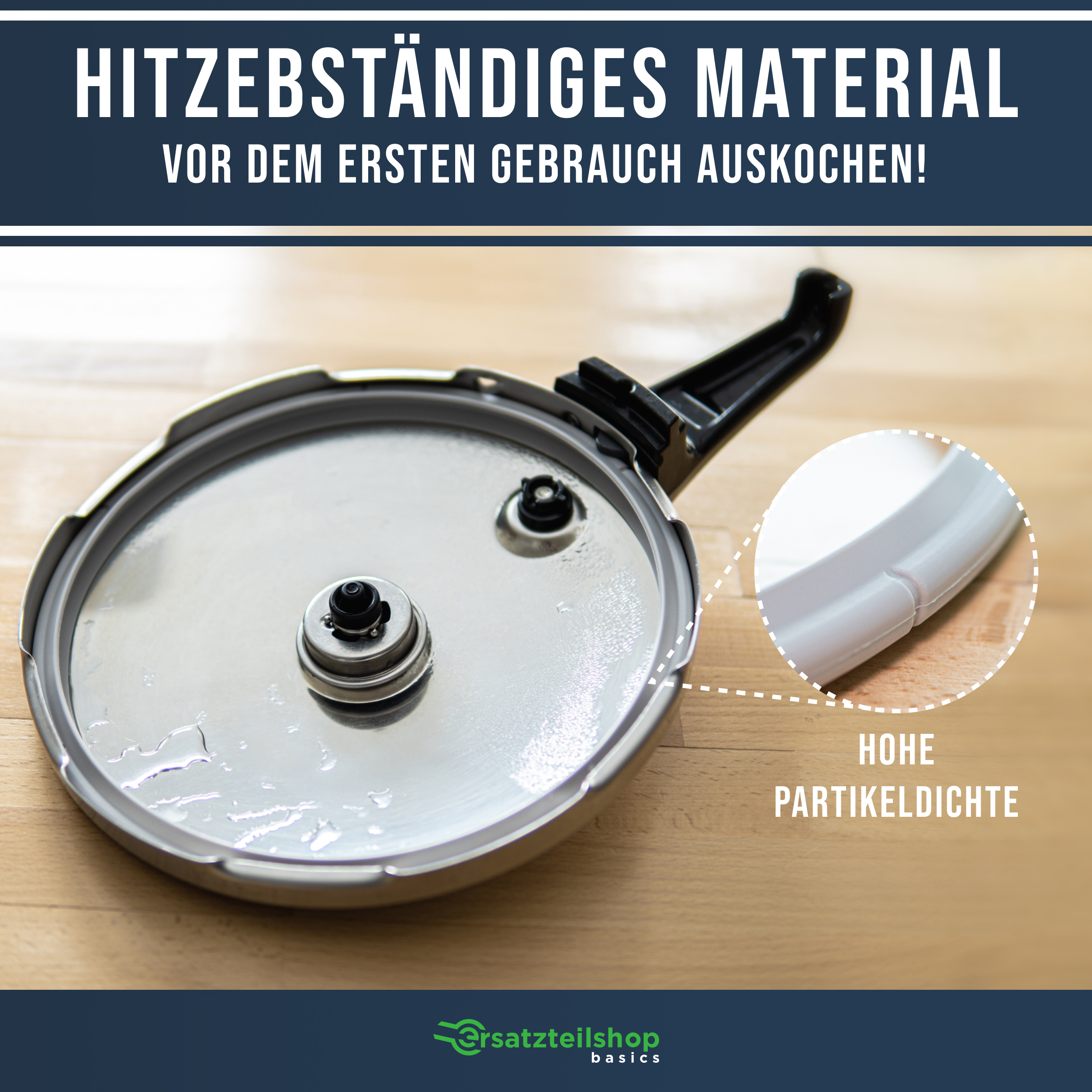 Dichtungsring Ø22cm für Fissler Schnellkochtopf der Serien Blue-Point, vitavit royal, Magic und vitaquick bis 2009 - wie 573-3866700205