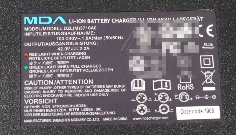 Ladegerät 36V EGRET 10100124 für E-Scooter