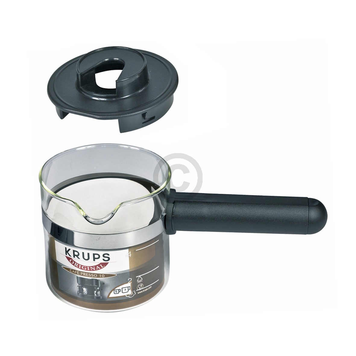 Glaskanne KRUPS F0274200 Espressokanne für Kaffeemaschine Espressomaschine