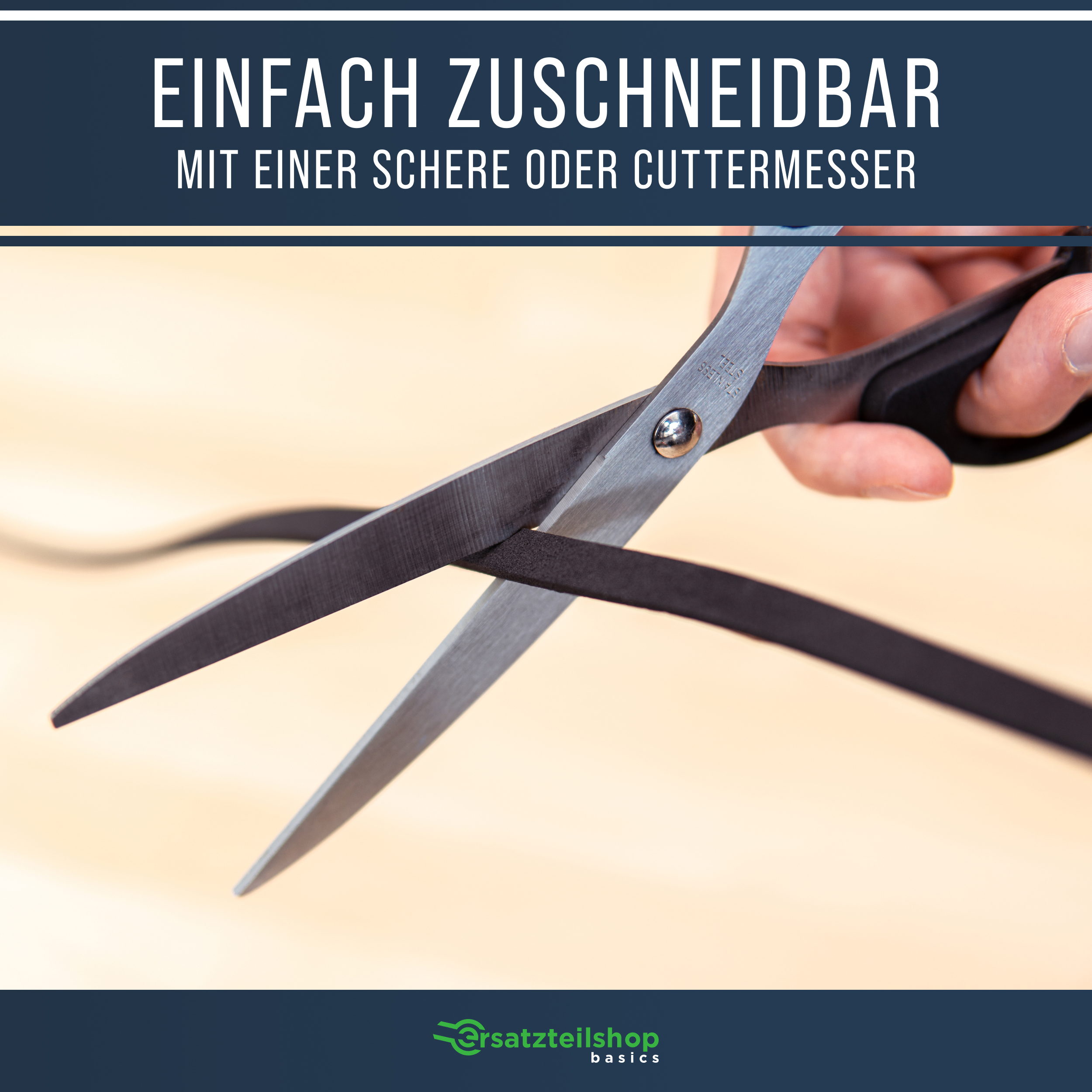 Dichtband/Dichtung 9mm(B) x 2mm(D) für Kochfeldern | Länge: 3m
