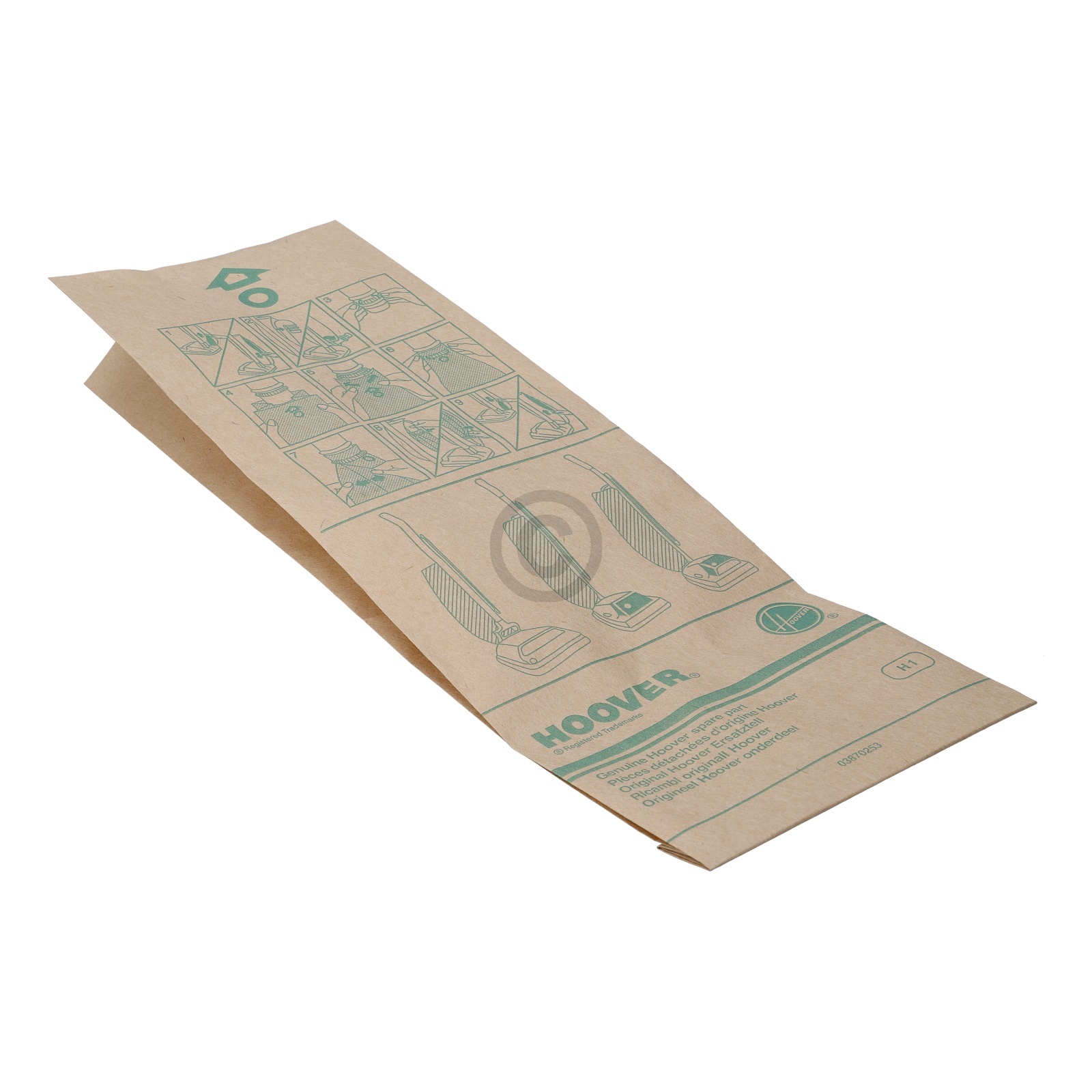 Filterbeutel HOOVER H1 09178377 für NassTrockenSauger 5Stk