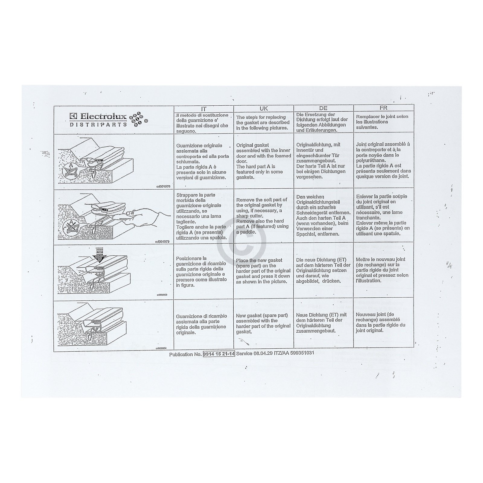 Magnetdichtung für Gefrierschranktüren, grau  563 x 670 mm (2426448359)