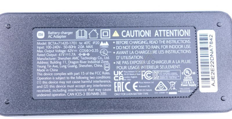 Ladegerät Xiaomi C002470002800 für E-Scooter Mi 4 Pro