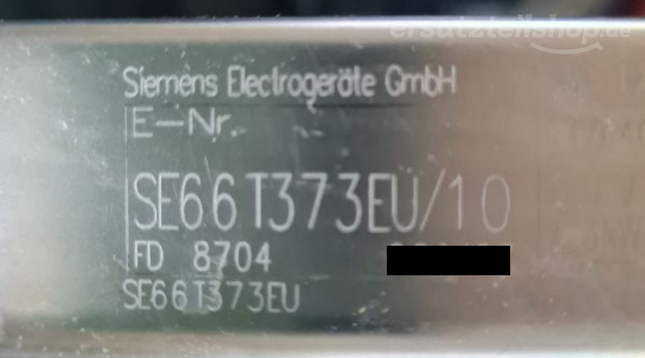 Typenschild Siemens SE66T373EU/10