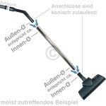 Bodendüse universal mit Schraubadapter für 28mm - 38mm Rohr-Ø Staubsauger