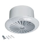 Wohnraumventilator 150erR weiß mit Kugellager für Decke Bad Toilette etc