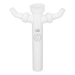 Verstellrohr 1 1/2"x40mmØ mit 2 Geräteanschlüssen für Spülbeckensiphon 98837148