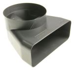 Bosch Siemens Ofen-Adapter 150 mm 90° rund-flach, Abluft