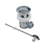 Ablaufgarnitur 1 1/4" mit Exzenter und Stopfen chrom für Waschbecken 10030751